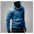 Fashion Designed Polyester Winter Collared Zip Pullover